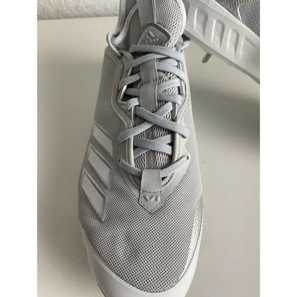 adidas Men’s  Icon 6 Baseball Cleats FV9344 Size 11.5 Gray NWOB - Picture 2 of 9